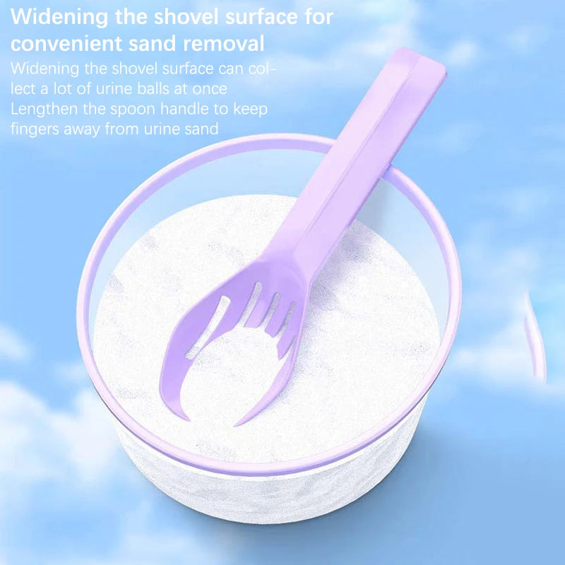 Small pet cleaning scoop for hamster sand bath and bedding care from Burrowly.