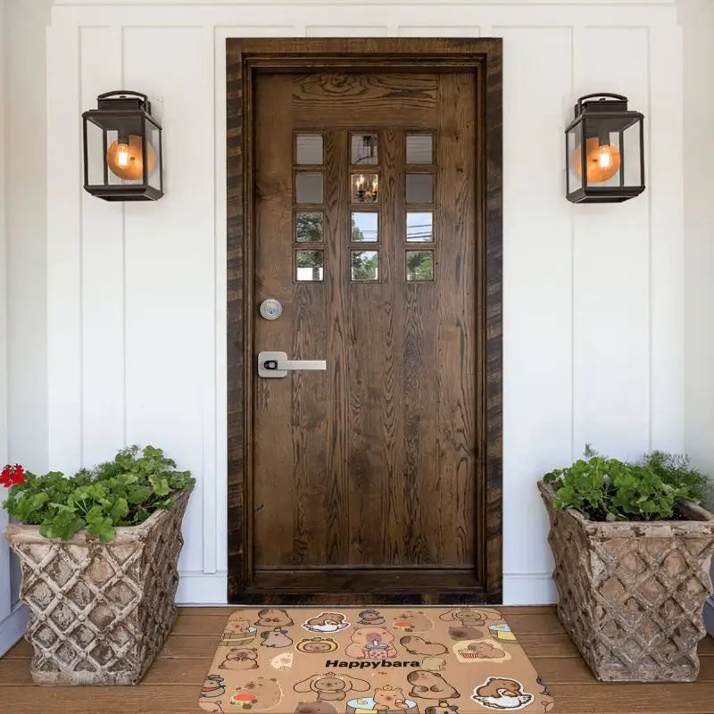 Custom Cute Giant Cavy Capybara Doormat Non-Slip Bathroom Kitchen Mat Living Room Floor Door Entrance Carpet Rug
