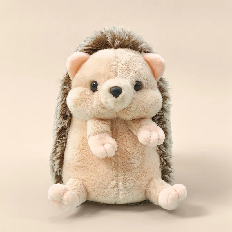 Adorable Hedgehog Plush Toy Stuffed Animal Sleeping Companion Doll for Room Decor Cute Birthday Gift