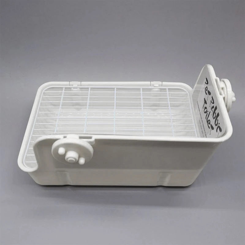 Rabbit Litter Box Toilet for Small Animal Corner Litter Pan Bunny Potty