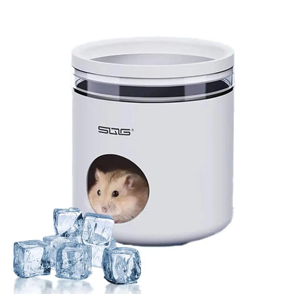 2-in-1 Winter Warm & Summer Cool Hamster House | Small Pet Nest for Sugar Glider, Hedgehog, Cozy Cage Hideout