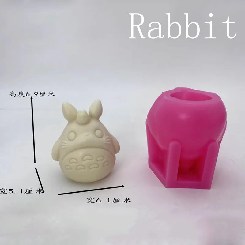 Silicone Mold Cartoon Chinchilla Epoxy Concrete Plaster Mould Home Decoration Aromatherapy Handmade Gifts