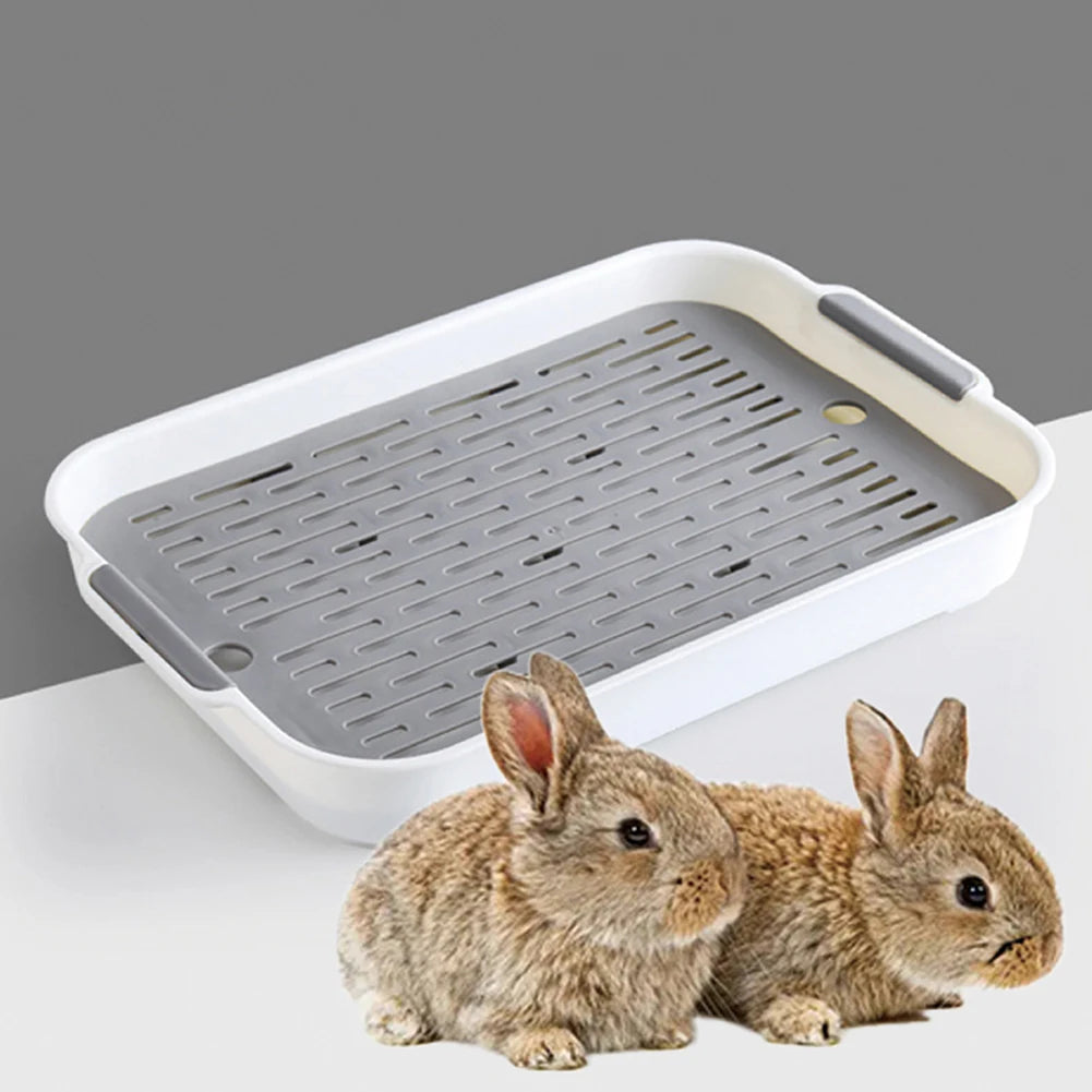 Small pet toilet tray for rabbits and guinea pigs from Burrowly.