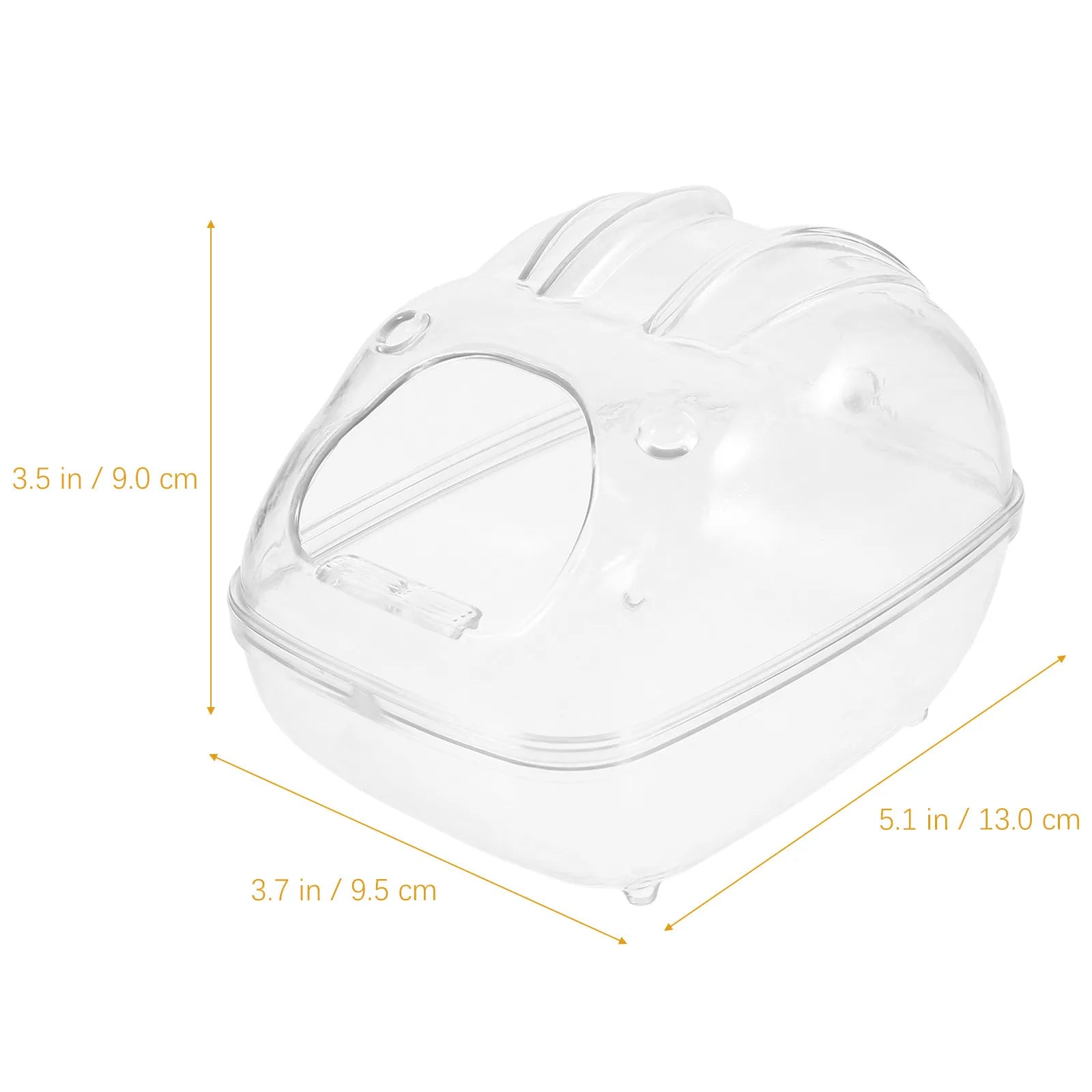 Acrylic Hamster Sand Bathtub Compact Hamster Bathroom for Chinchilla Dust