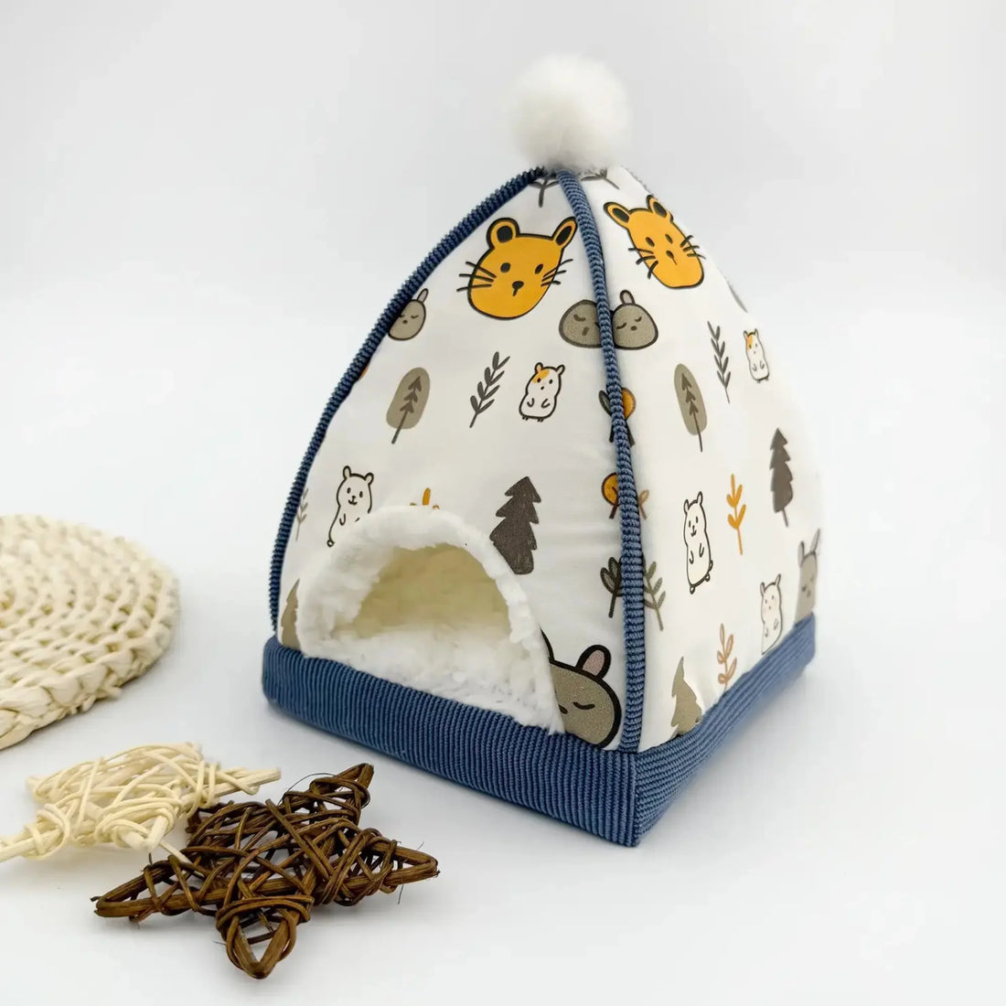Hamster Nest Cute House Design Warm and Comfortable Golden Bear Dutch Pig Safe Avoidance House Pet Supplies