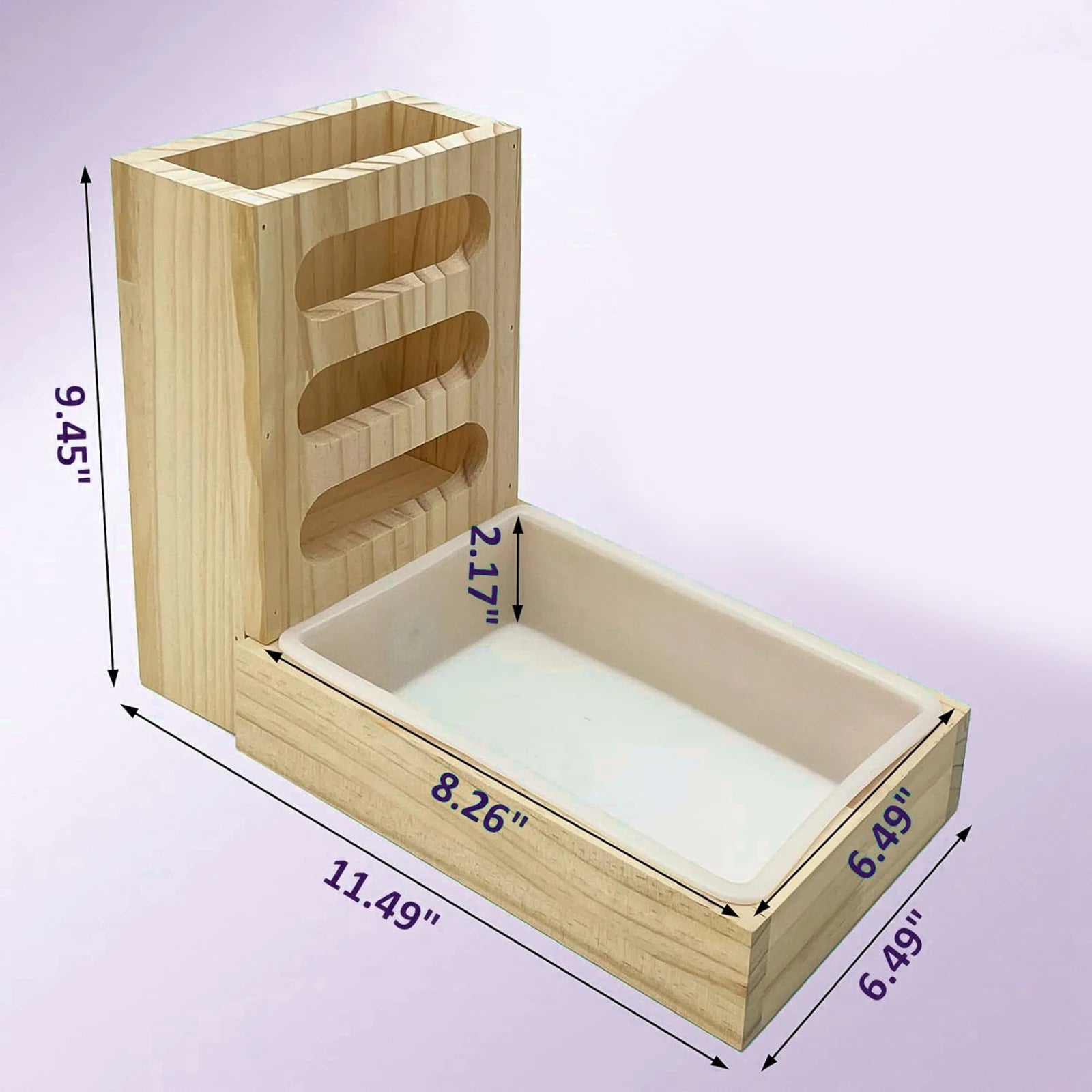 Rabbit Hay Feeder with Litter Box Hay Rack Feeder Small Animal Hay Holder