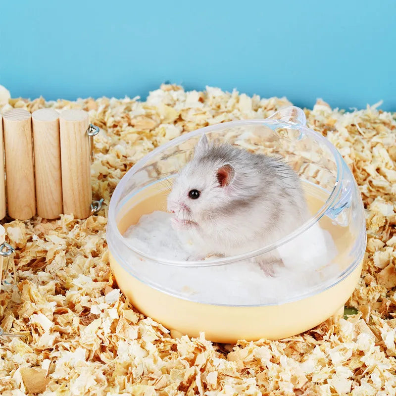Hamster Transparent Bathing Tub Detachable Anti-splash Large Space