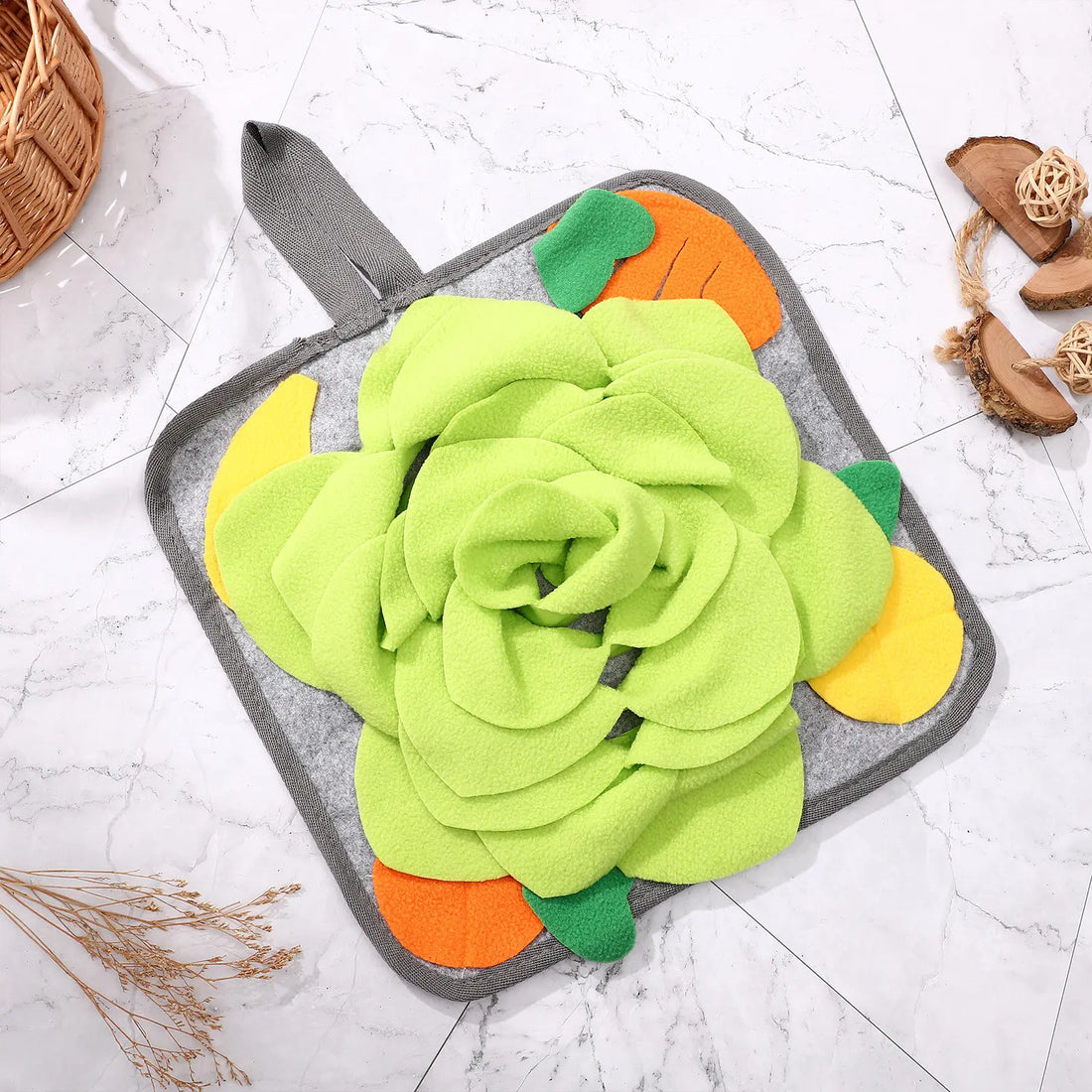 1pcs Rabbit Snuffle Mat Bright Color Chew Resistant Foraging Mat Food