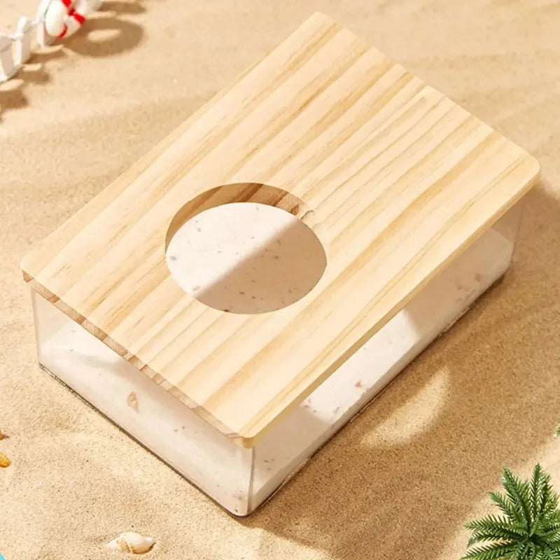 Acrylic Hamster Sand Bath Box Bedding & Substrates