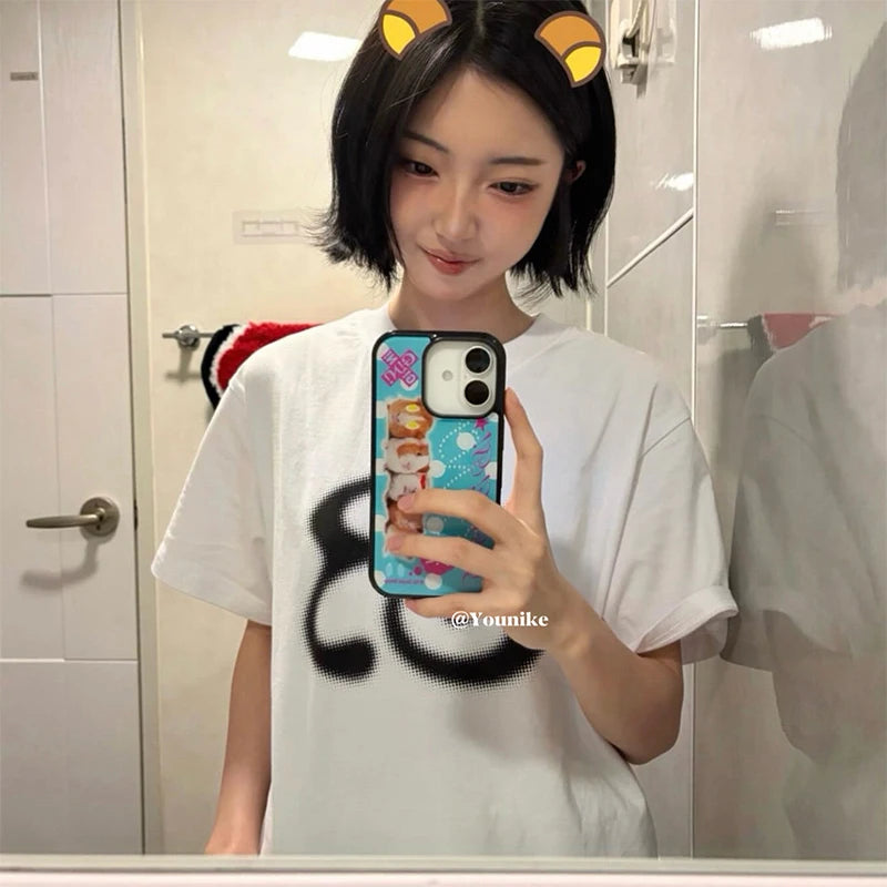 Korean Ins Hottie Cute Guinea Pig Phone Case For iPhone 17 Air 16 Pro Max 15 14 Plus 13 12 11 Pro Shockproof Silicone Back Cover