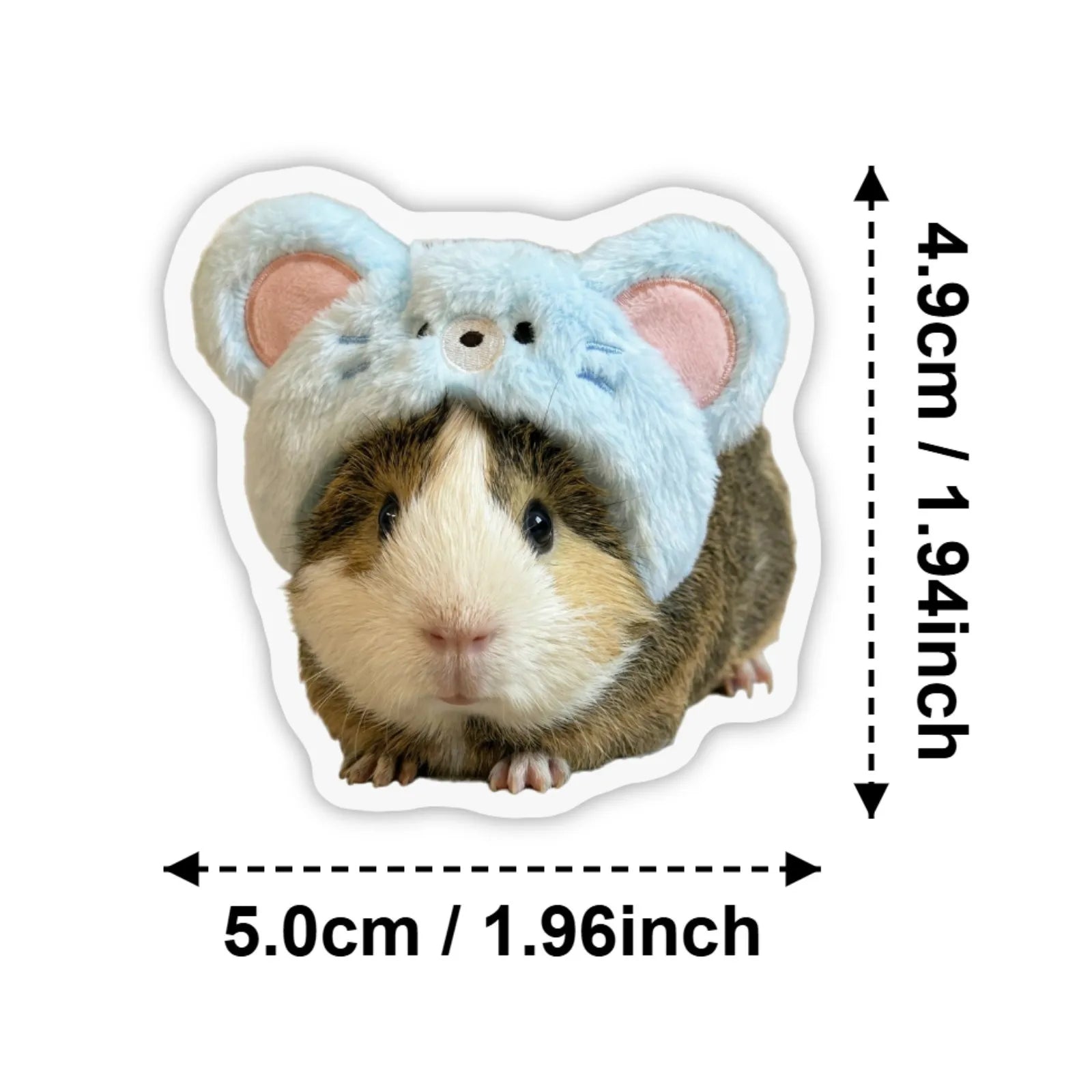 50Pcs Cute Animal Guinea Pig Cavy Stickers Cute Cartoon Decal for Laptop Phone Guitar Luggage Waterproof Graffiti Vinyl Stickers