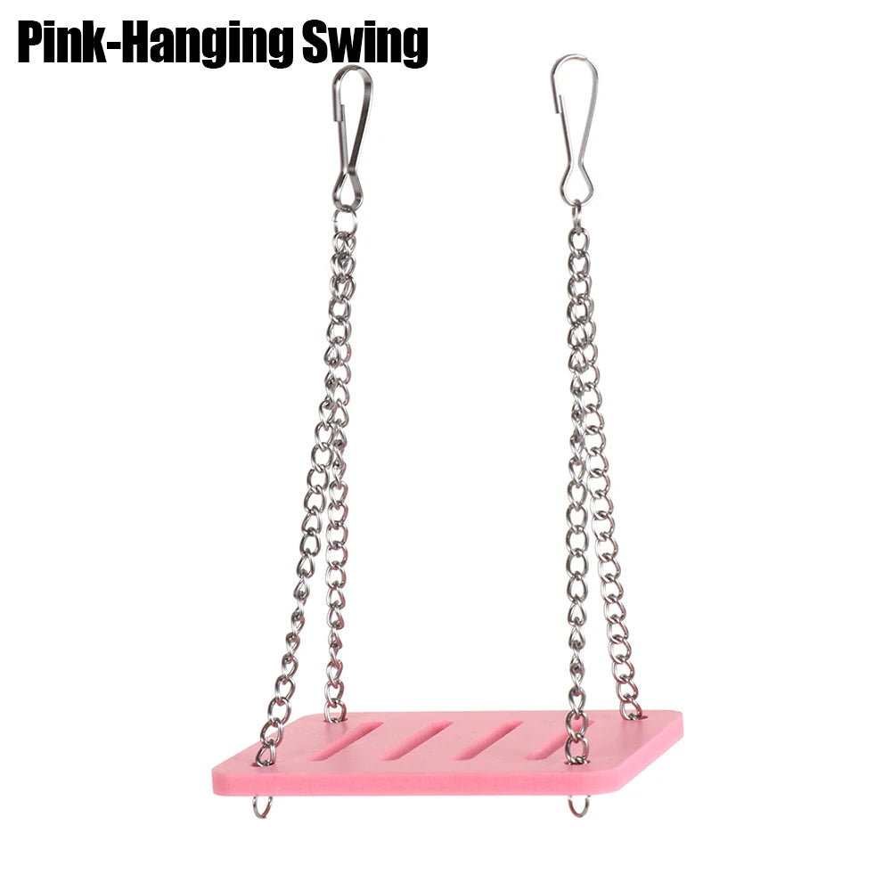 Hamster Swing Small Animal Pet Sport Exercise Toys Set Gerbil Hamsters
