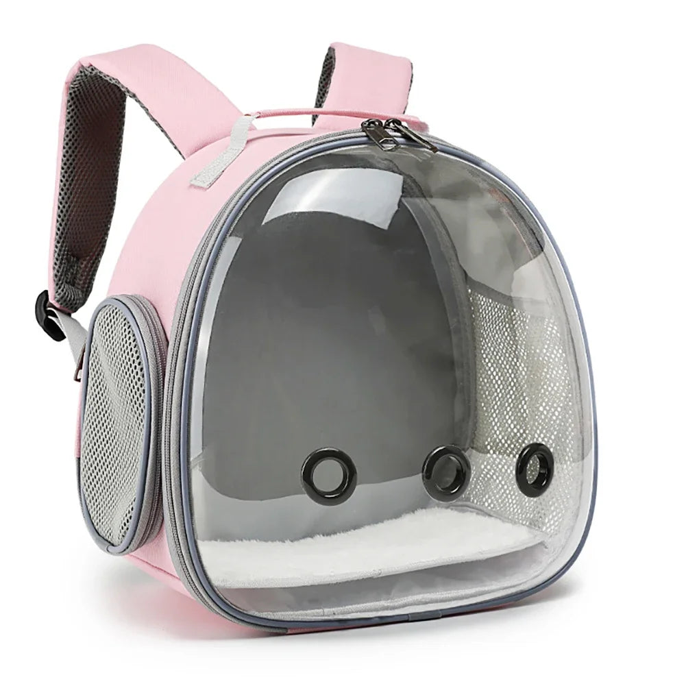 Breathable Travel Carrier Backpack for Small Pets for guinea pigs, rabbits, hamsters, and chinchillas from Burrowly small pet supplies.