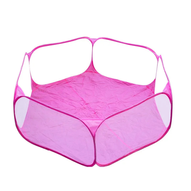 Foldable Transparent Small Pet Playpen Habitats & Travel