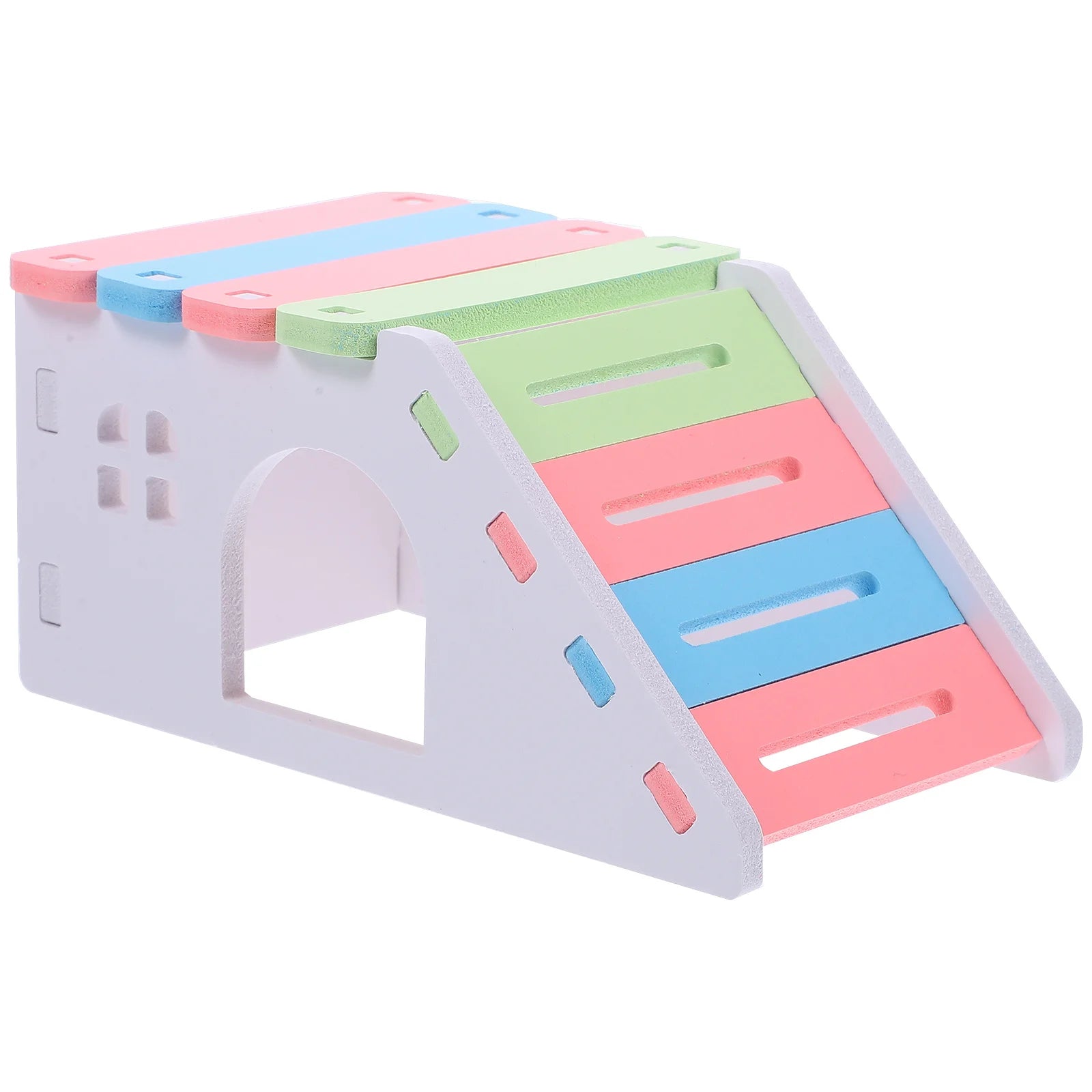 Hamster Cage House with Ladder Playground Pvc Cage Gerbil Habitat Small for Burrowly cozy hides and small pet care.