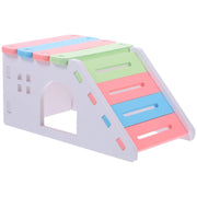 Hamster Cage House with Ladder Playground Pvc Cage Gerbil Habitat Small for Burrowly cozy hides and small pet care.