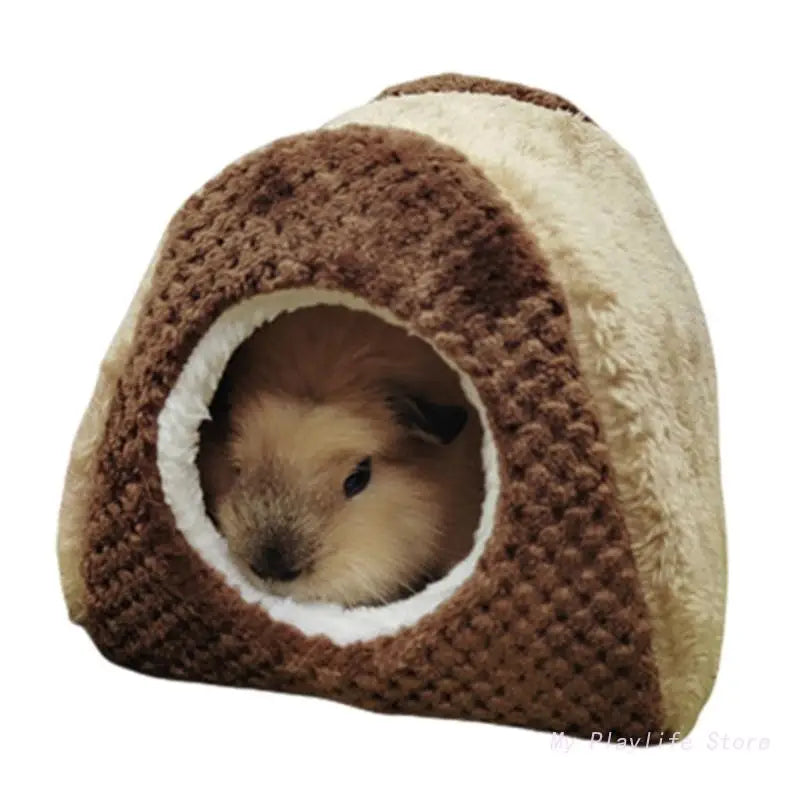 Plush hanging hideout hammock for cozy small pet rest from Burrowly.