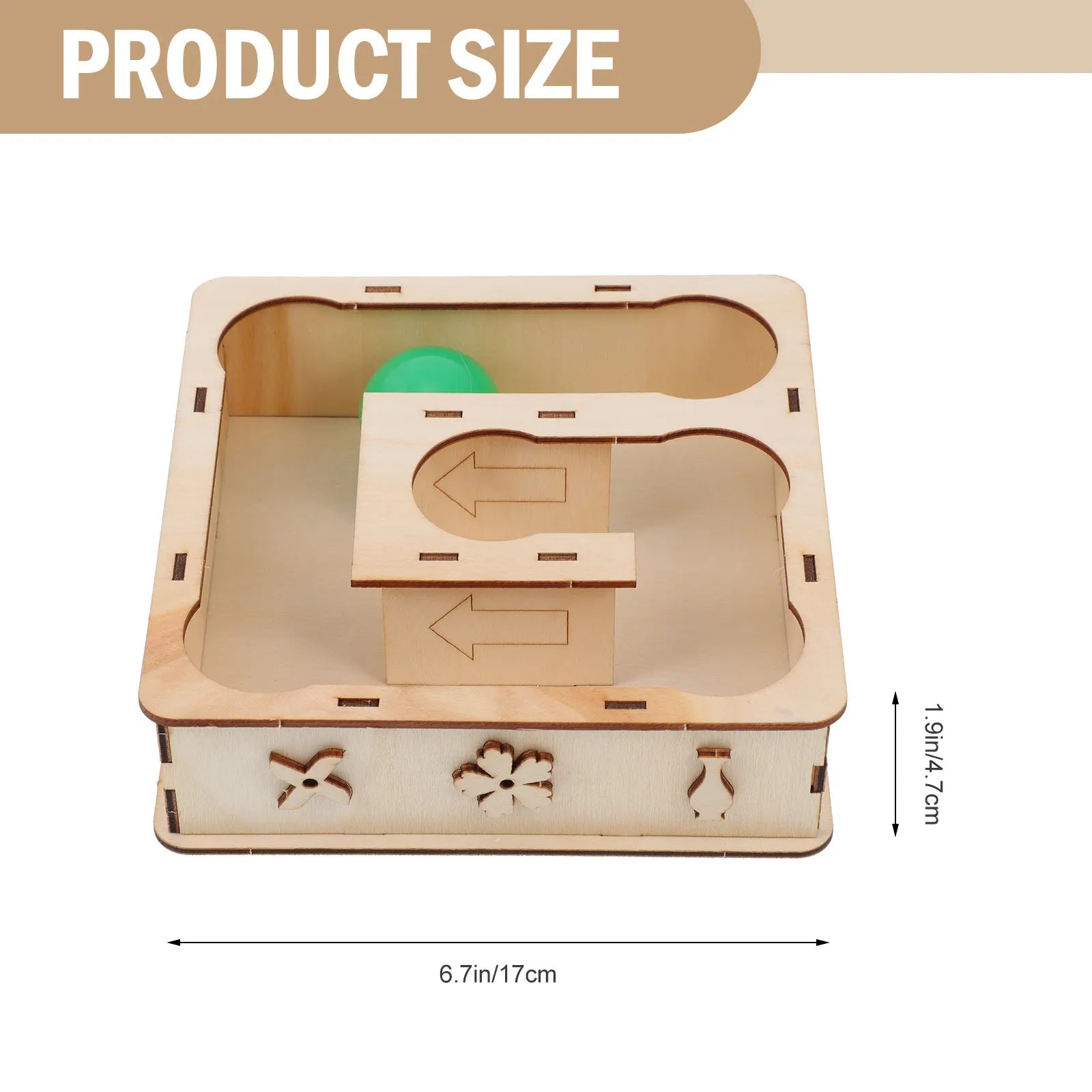 Hamster Maze Wooden Labyrinth Safe Bite Resistant Exercising Natural Small Pet Habitat Hedgehog Gerbil Mice Labyrinth Play