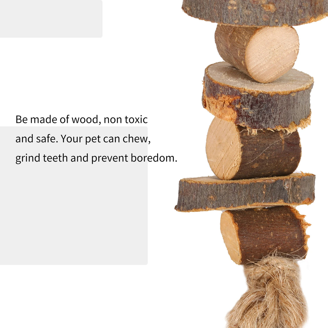 Three piece chew toy set for hamster, guinea pig, rabbit, and chinchilla enrichment.