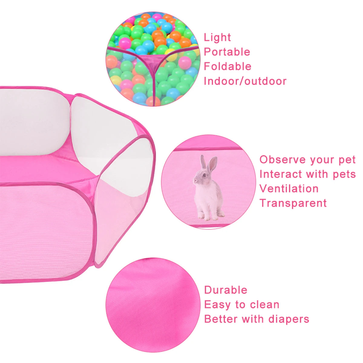 Outdoor Rabbit and Guinea Pig Playpen Habitats & Travel