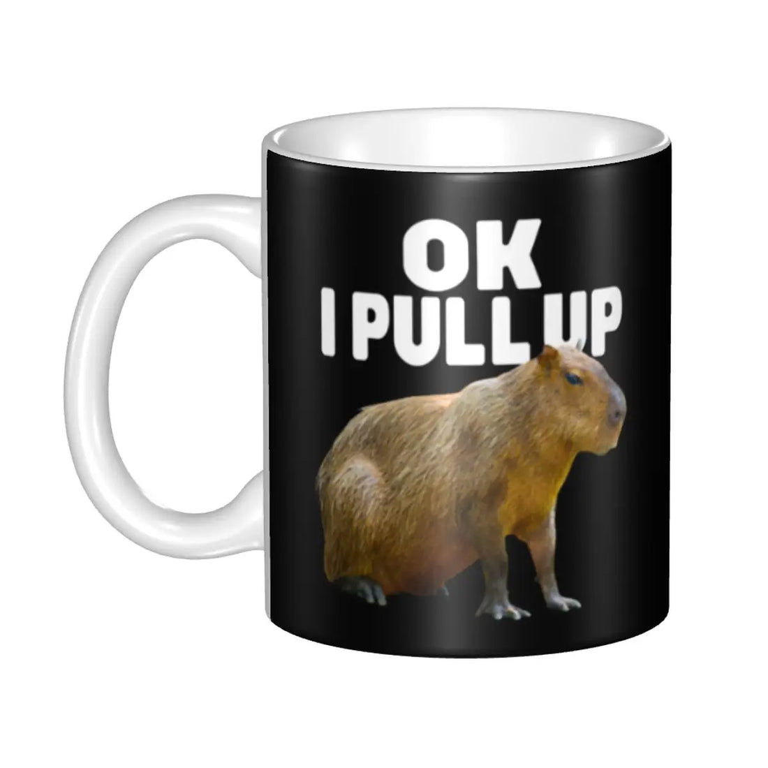 Custom DIY Capybara Giant Cavy Rodent Gamer Gaming Ceramic Mugs Customized Coffee Cup Creative Present