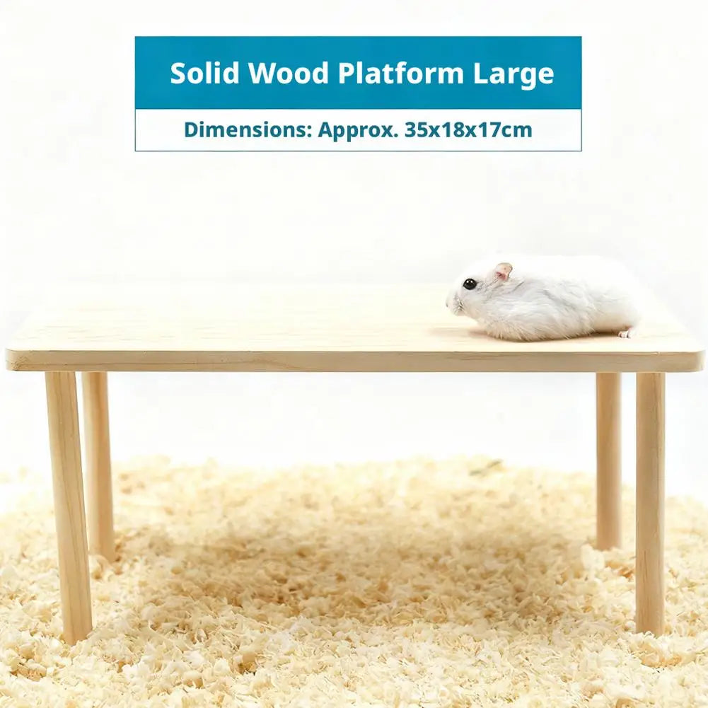 Hamster Scenery Platform Wooden Platform Small Pet Platforms Toy Playing
