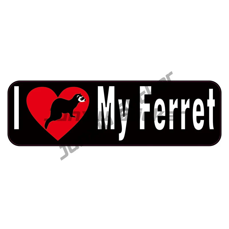 Cartoon Cool Ferret Rodent Do You Have A Problem Car Stickes Funny Windows Trunk Waterproof Vinyl Decal Laptop Bumper Decoration