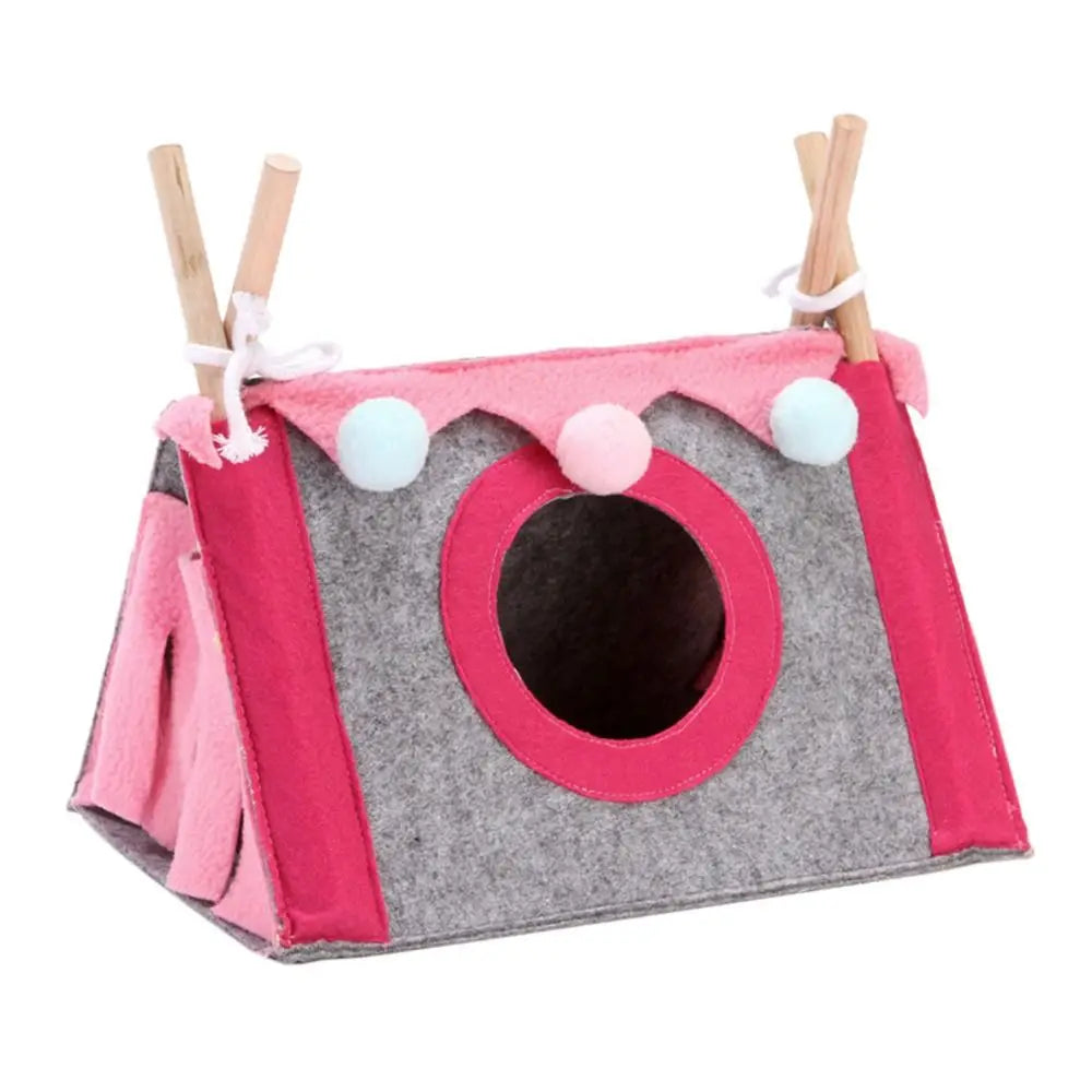 Felt Tent Hideout Cage Guinea Pig Hamster Cage Hamster House Rabbit Nest
