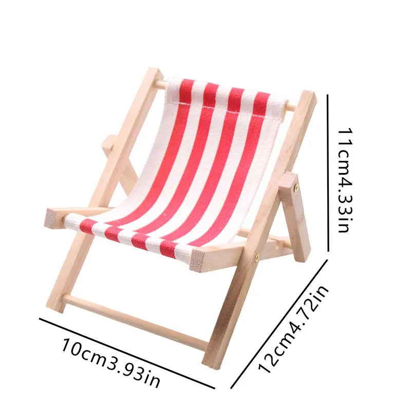 Small Pet Hamster Beach Lounge Chair Hamster Toy for Resting Playing Sleeping Small Animals Furniture Pet Cage Decoration