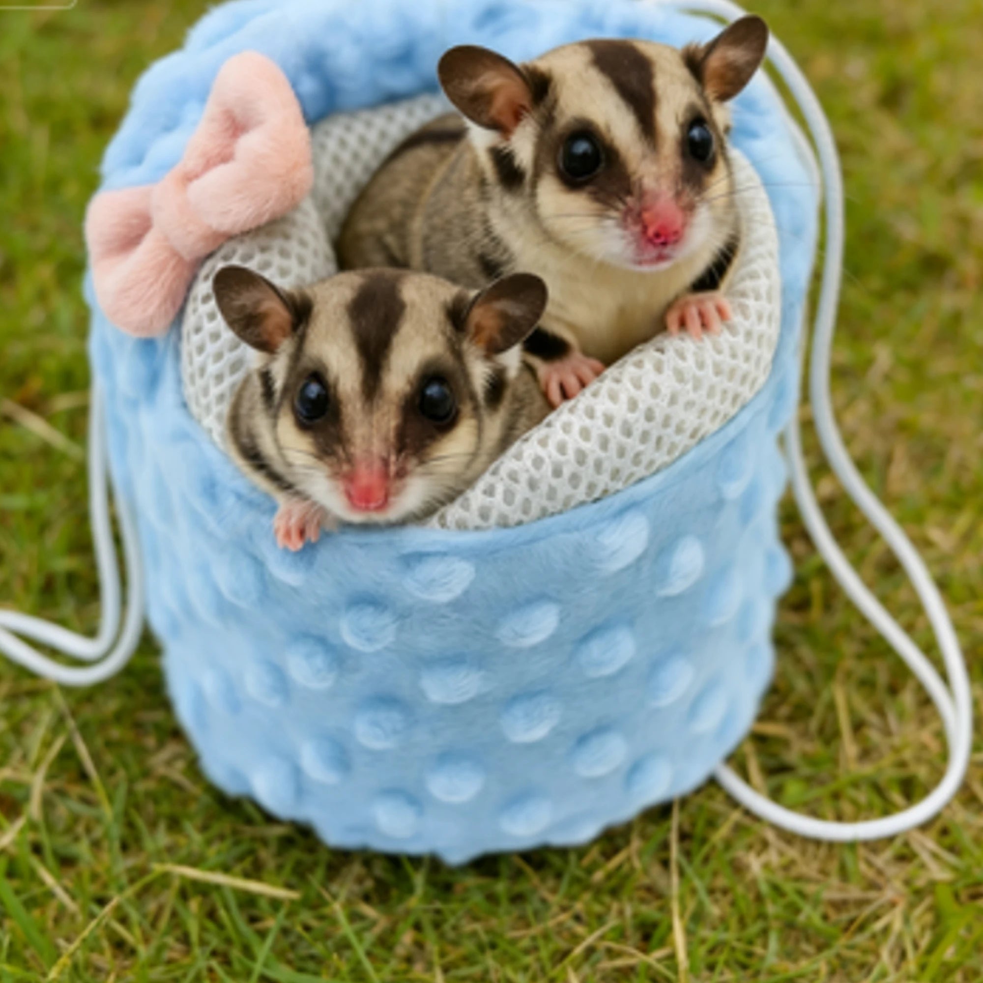 Comfortable Soft Breathable Mesh Fabric Pet Hamster's Travel Bag Hamsters Meerkats Small Pet Supplies Storage Bag