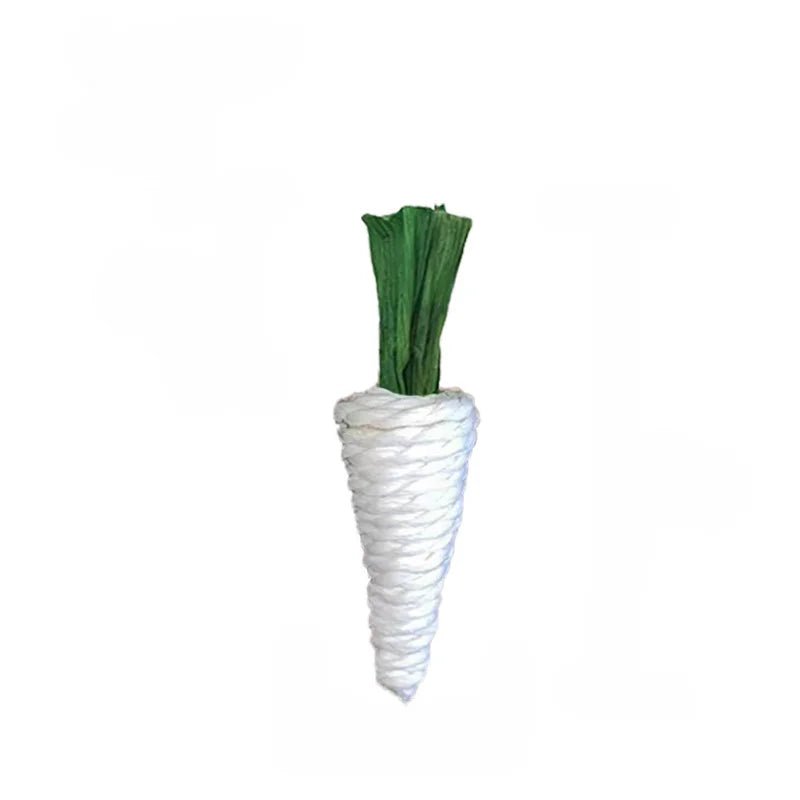 Natural Woven Vegetable Chew Sticks for Small Pets for rabbits, hamsters, guinea pigs, and gerbils from Burrowly small pet supplies.