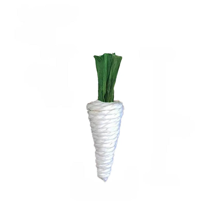 Natural Woven Vegetable Chew Sticks for Small Pets for rabbits, hamsters, guinea pigs, and gerbils from Burrowly small pet supplies.