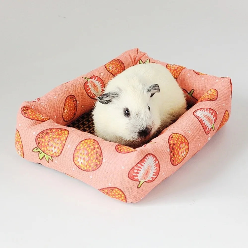 New Canvas Gerbil Cushion Washable Breathable Hamster Nests Comfortable Multi-size Hamster Sleeping Bed Guinea Pigs