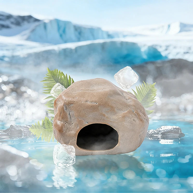 Ceramic Stone Hideout for Hamsters for hamsters, mice, and gerbils from Burrowly small pet supplies.