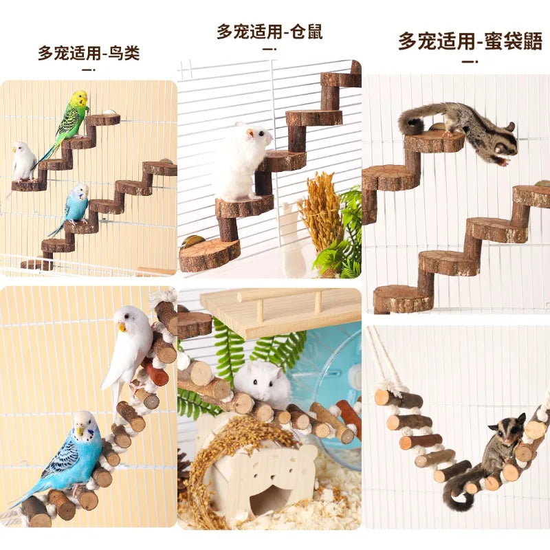 Hamster Chew Toys Small Animal Molar Toys Teeth Care Wooden for Guinea