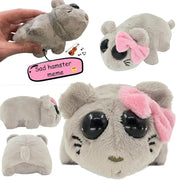 Hamster Plush Toy Comfortable Hamster Design Soft Cuddly Toy Cute Animal Plush Sad Hamster for Kids Girl Boy Children