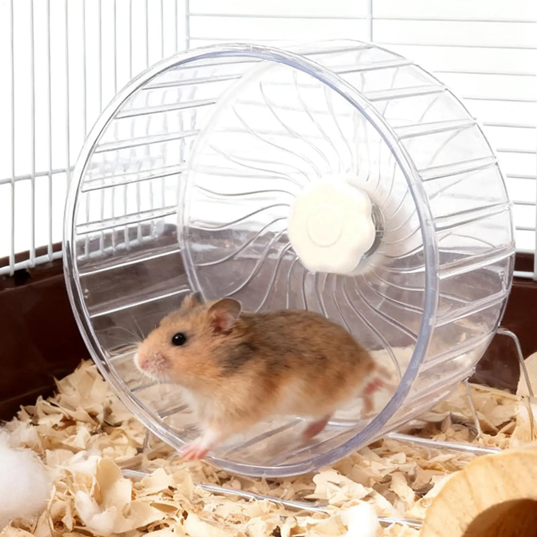 Silent Hamster Wheel Quiet Double Bearing Spinner Gerbil Small Animals for Burrowly wheels & exercise and small pet care.