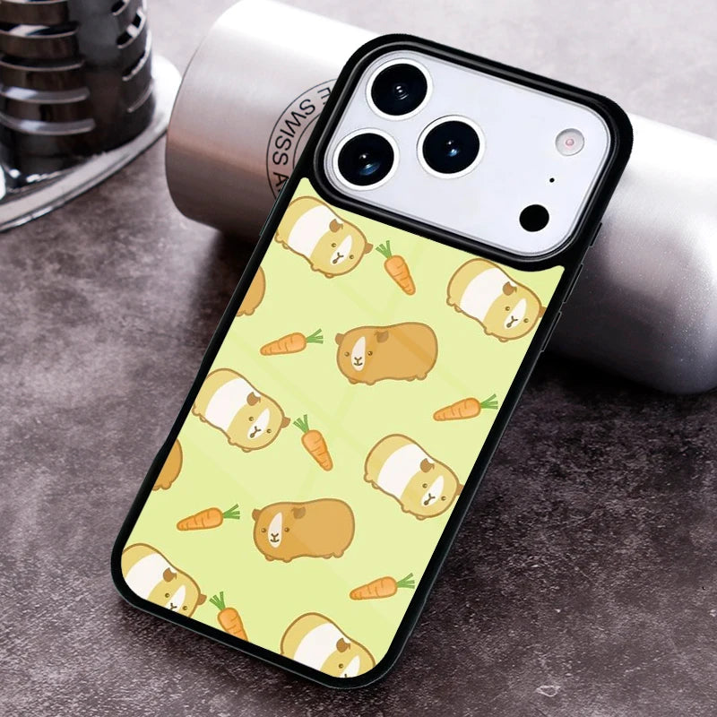 Guinea Pig Hamster Cute Phone Case for iPhone 17 16 15 Pro Max Air 14 13 12 11 Plus Shockproof Cover