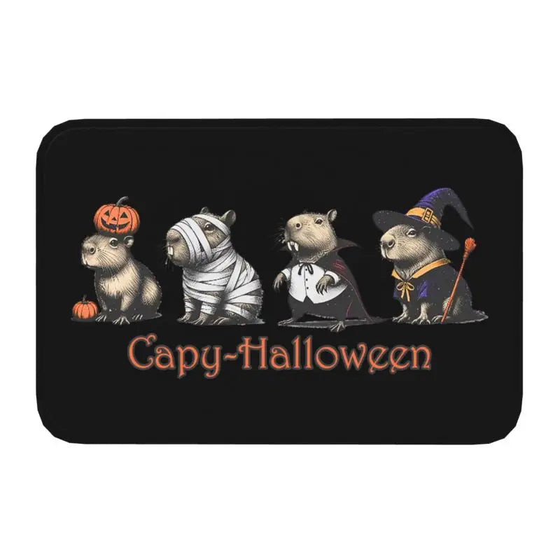 Custom Cute Giant Cavy Capybara Doormat Non-Slip Bathroom Kitchen Mat Living Room Floor Door Entrance Carpet Rug