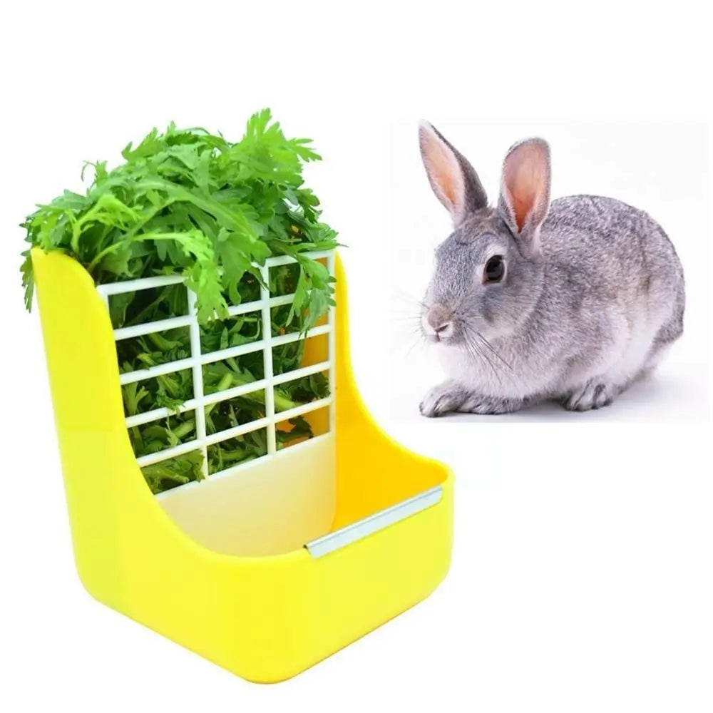 Small Pet Hay Feeder Bowl Rack
