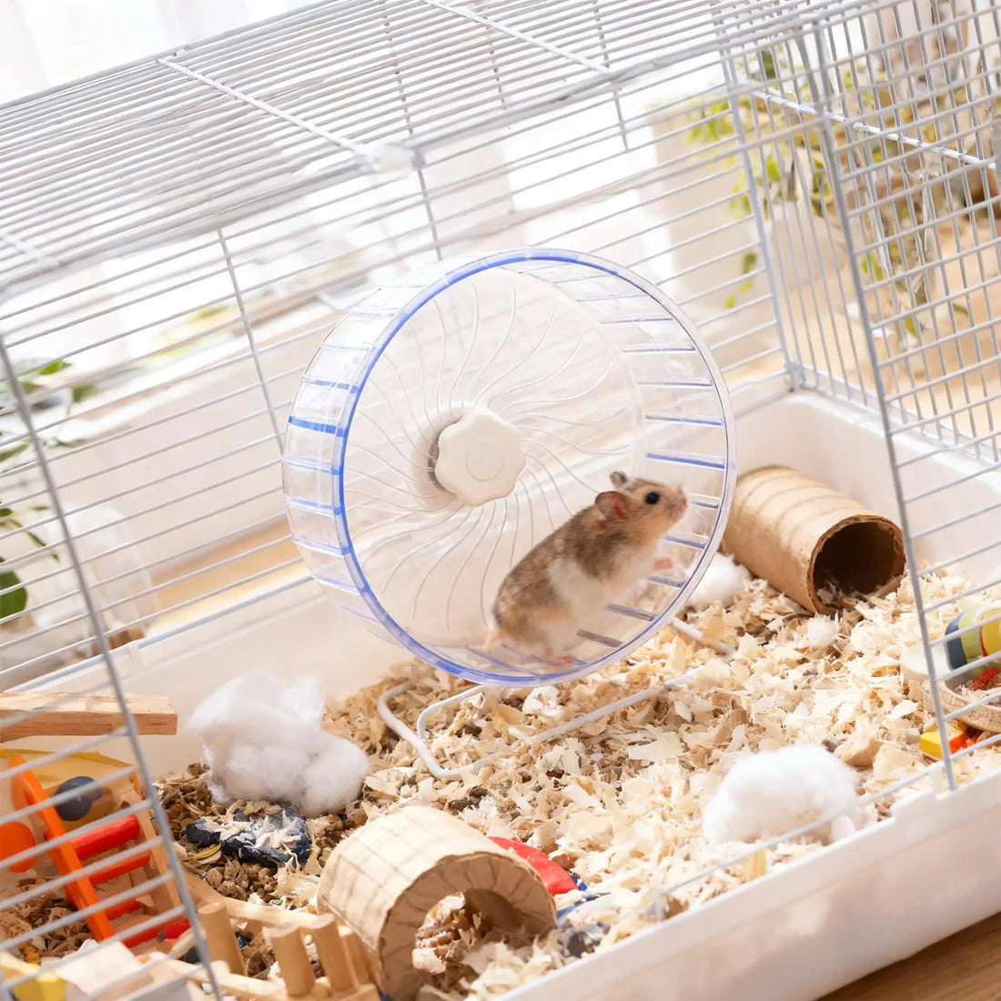 Quiet Double Bearing Hamster Running Wheel