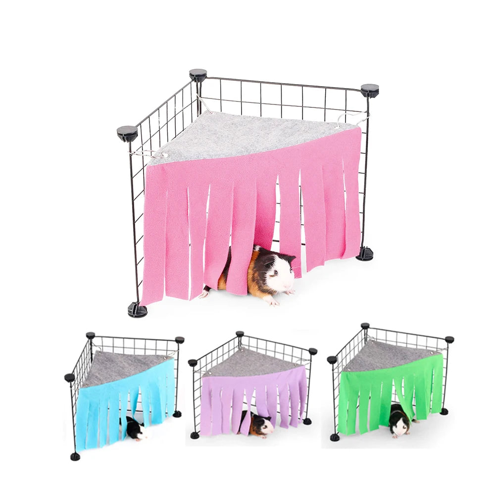 Tassel Strip Animal Hamster Hideout Guinea Pig Hideaway Tent Hammock for Burrowly cozy hides and small pet care.