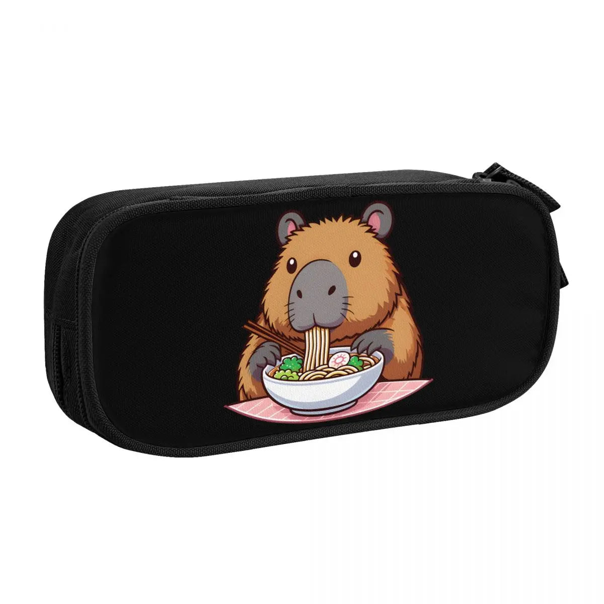 Custom Kawaii Cute Giant Cavy Capybara Pencil Case for Boys Gilrs Big Capacity Pencil Bag School Accessories