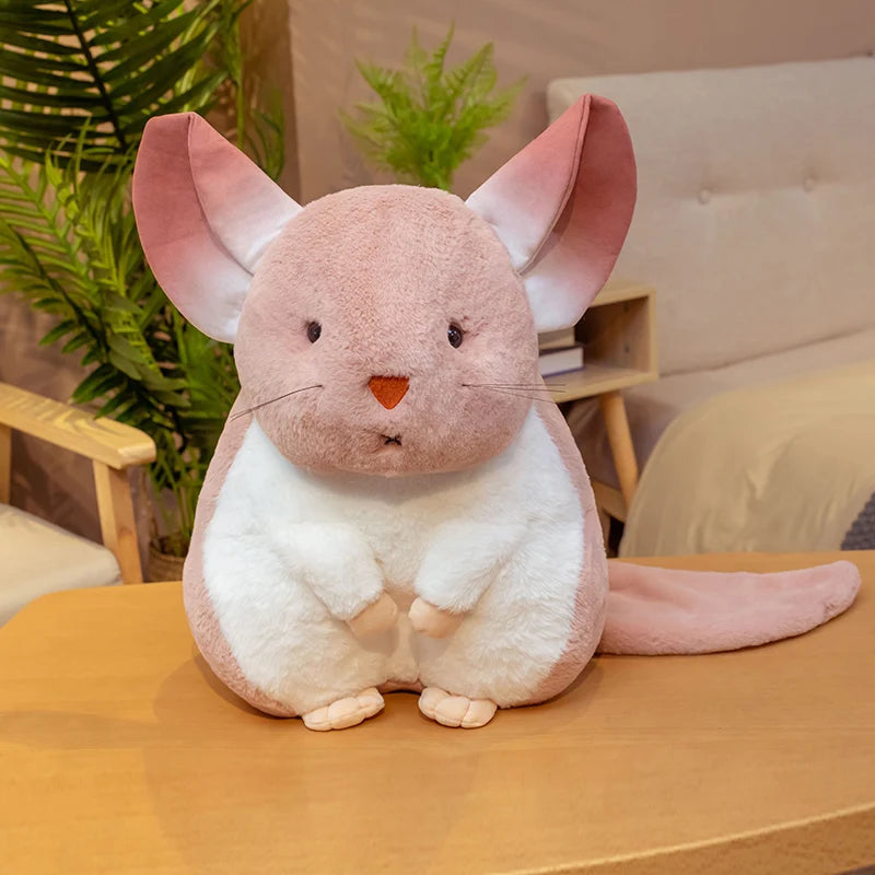 Hamster Pillow Cute Plushy Chinchillas Plush Doll Soft Toy Stuffed Animals Mascot for Kids Christmas Gift Cute Pillows Plush Toy