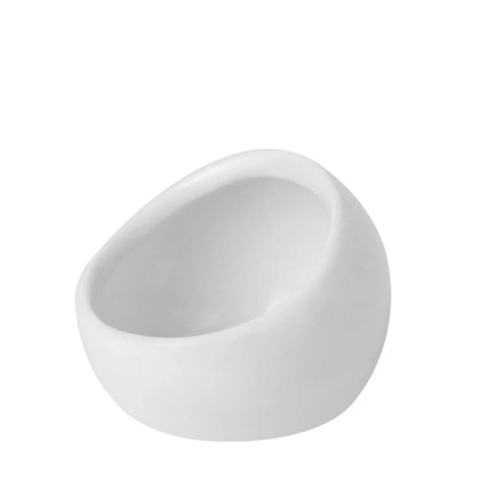 Slanted Anti-Spill Ceramic Hamster Bowl