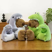 Capybara Plush Toy Stuffed Animal Peripheral Soft Plush Toys Cute Rodent Doll for Kids Adults Birthday Gift Toys Warm Home Decor