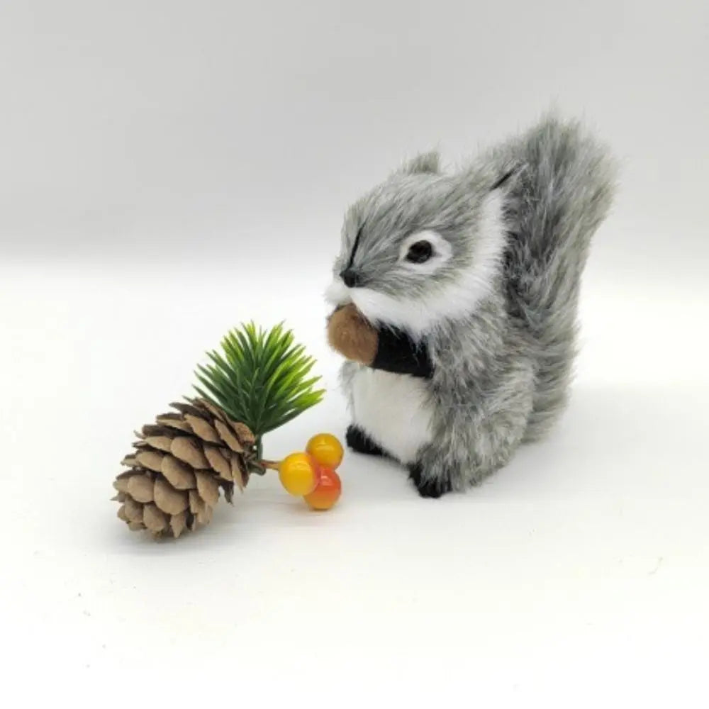 Creative Big Tail Squirrel PP Cotton Soft Squirrel Cartoon White Belly Squirrel Stuffed Plushie Gifts