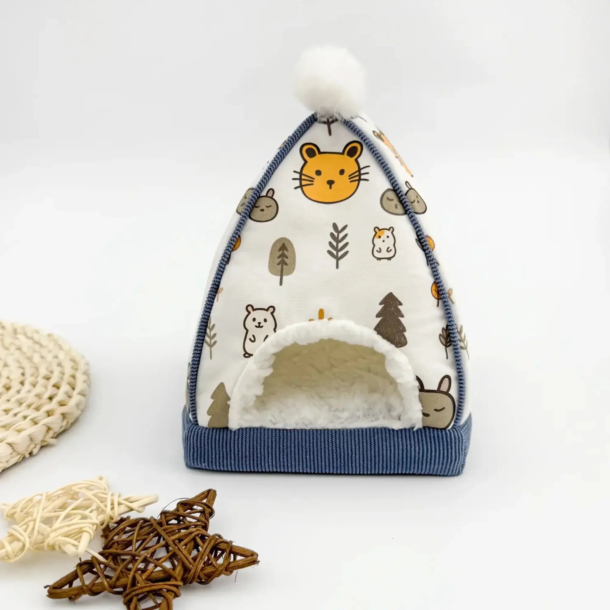 Hamster Nest Cute House Design Warm and Comfortable Golden Bear Dutch Pig Safe Avoidance House Pet Supplies