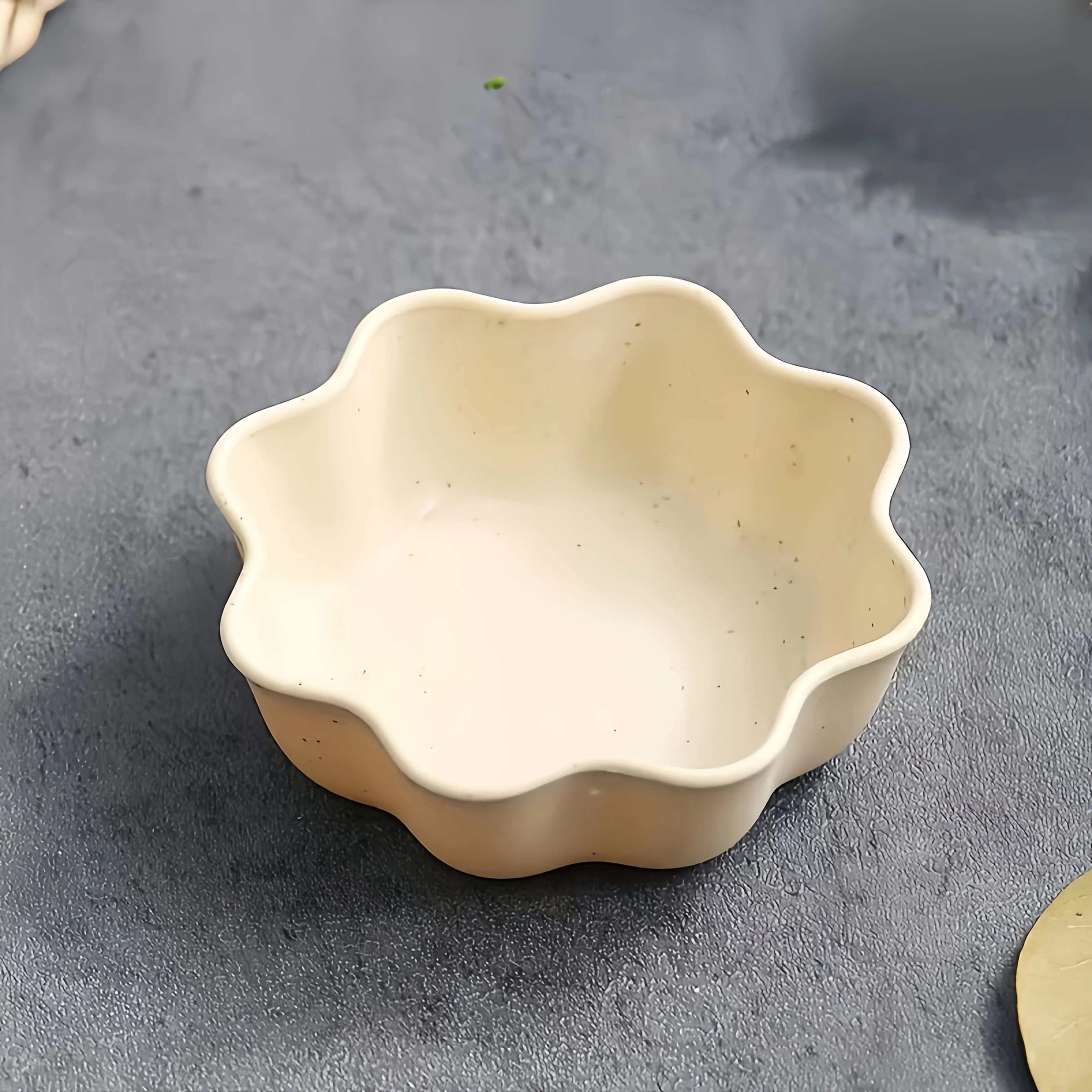Flower mini bowl set for hamster and gerbil feeding from Burrowly.