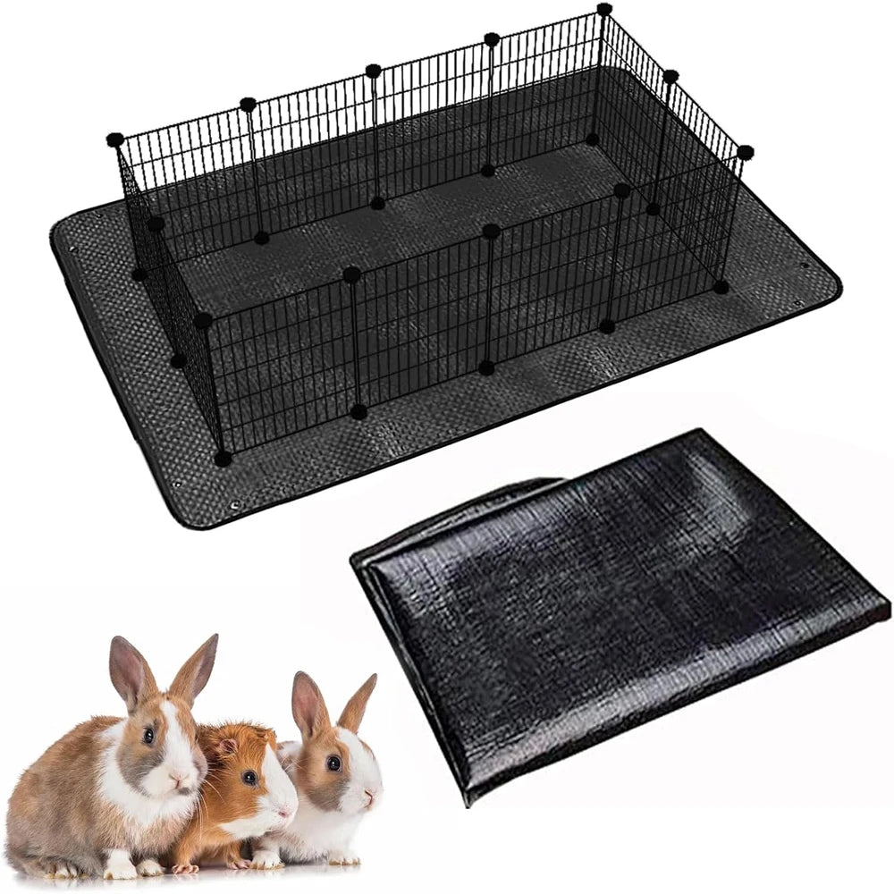 1 PC Waterproof Washable Reusable Rabbit Playpen Mat Tarp Base Cage Liner for Rabbits Guinea Pigs Ferrets Pet Bedding Cage Cover